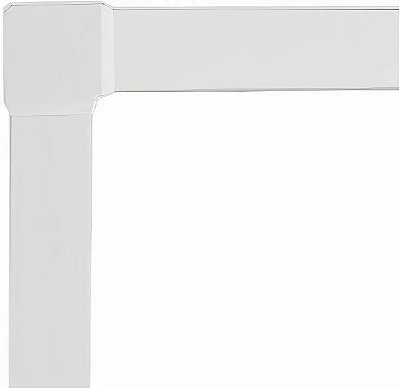 Kit Guarnição (Arremate) para Maxim-Ar em Alumínio Branco | Acabamento e Vedação Eficiente