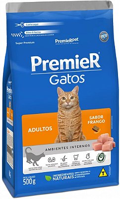 Ração Seca Premier Gatos Adultos sabor Frango