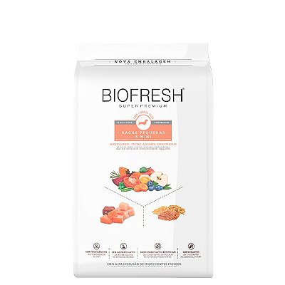 Ração Seca Biofresh Cães Castrados Raças Mini e Pequenas sabor Mix de Carnes