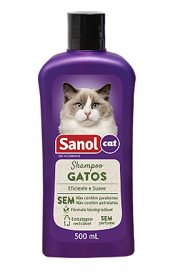 Shampoo Sanol Cat Gatos 500ml