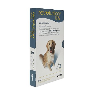 Endectoparasiticida Zoetis Revolution 12% Cães 240mg
