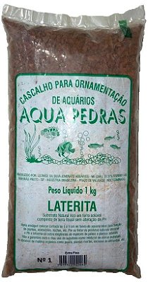 CASCALHO PARA ORNAMENTAÇÃO DE AQUÁRIOS LATERITA 1KG