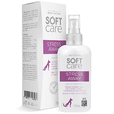 Stress Away Soft Care 100mL Spray Calmante para Cães e Gatos