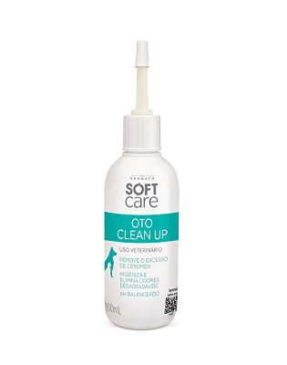 Oto Clean Up Soft Care Dermato 100mL Solução Auricular com Pantenol e Camomila