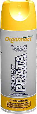 Organnact Prata Spray Antiparasitário e Cicatrizante Veterinário