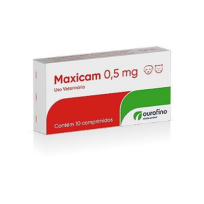 Anti-inflamatório Ourofino Maxicam 10 Comprimidos
