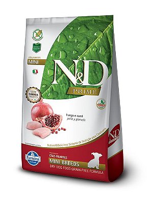 Ração Seca N&D Prime Puppy Mini sabor Frango e Romã