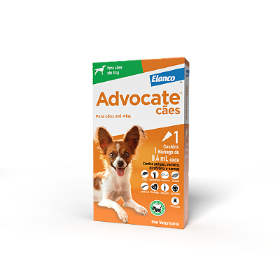 Antipulgas Elanco Advocate P 0,4ml para Cães até 4kg