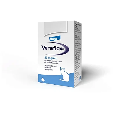 Antibacteriano Elanco Veraflox Suspensão 25mg/ml 15ml