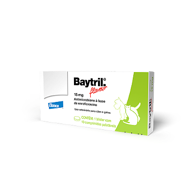 Antibacteriano Elanco Baytril 10 Comprimidos