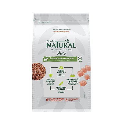 Ração Seca Guabi Natural Cães Obesos Raças Mini e Pequenas