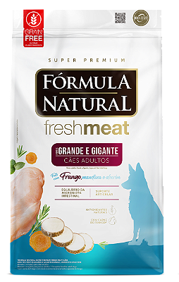 Ração Fórmula Natural Fresh Meat para Cães Adultos de Porte Grande e Gigante Sabor Frango