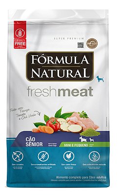 Ração Seca Fórmula Natural  Fresh Meat Cães Sênior Porte Mini e Pequeno sabor Frango