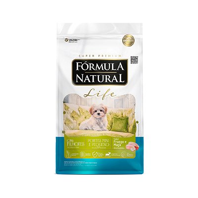 Ração Seca Fórmula Natural Life Cães Filhotes Porte Mini e Pequeno