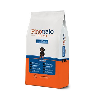 Ração Seca Finotrato Prime Light Cães Adultos Raças Pequenas e Médias