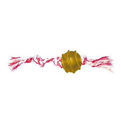 Bola Maciça Flex Col. 50mm Furacão Pet - Corda com 3 Nós