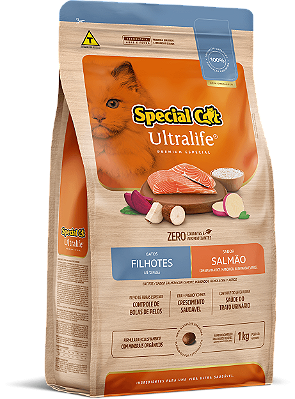 Ração Seca Special Cat Ultralife Filhote sabor Salmão e Arroz