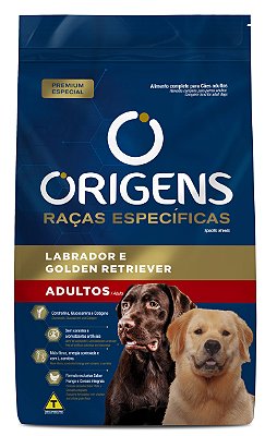 Ração Seca Origens Cão Adulto de Raça Específica Labrador e Golden Retriever 15kg