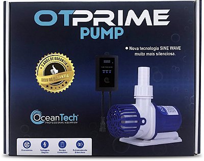 Bomba OT Prime OceanTech Modelo Prime 2000 Bivolt Fluxo 2000l/h Altura Máx. 3.5m Saída d'água 15/20mm