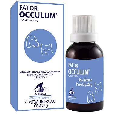 Homeopatia Para Cães e Gatos Arenales Fator Occulum 26g