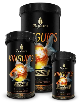 Ração para Peixes Poytara Black Line Kinguios Sinking