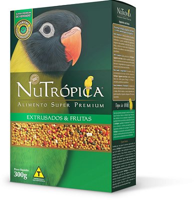 Ração NuTrópica Agapornis Extrusados e Frutas