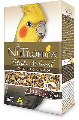 Ração NuTrópica Calopsita Seleção Natural Sementes e Extrusados