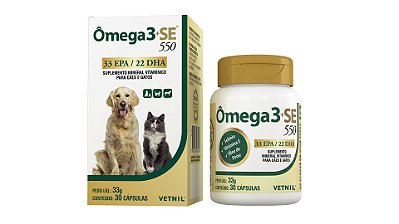 Suplemento Vetnil Ômega 3+SE 30 Cápsulas