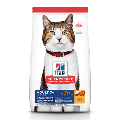Ração Hill's Science Diet Adulto 7+ para Gatos Idosos Sabor Frango