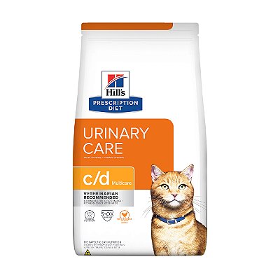 Ração Hill's Prescription Diet c/d Multicare para Gatos Adultos Cuidado Urinário