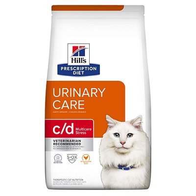 Ração Hill's Prescription Diet c/d Multicare Stress para Gatos Adultos Cuidado Urinário