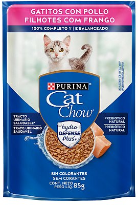 Alimento Úmido Sachê Cat Chow Filhote sabor Frango ao Molho 85g