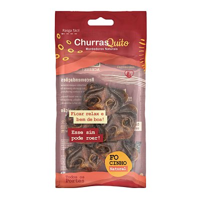 Petisco Natural ChurrasQuito Focinho Suíno 5 Unidades