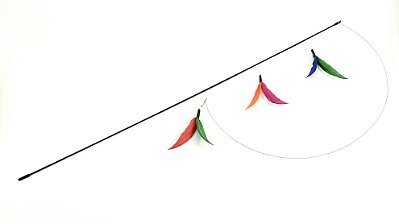 Vareta de Fibra de Vidro PetGames Flying Cat