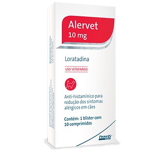 Antialérgico Provets Simões Alervet 10mg 10 Comprimidos