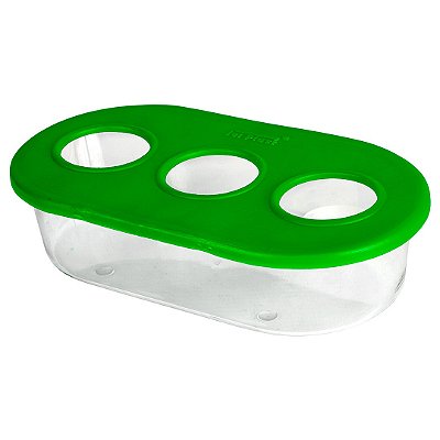 Comedouro Jel Plast 3 Furos Sem Gancho G 450ml Ref. 413