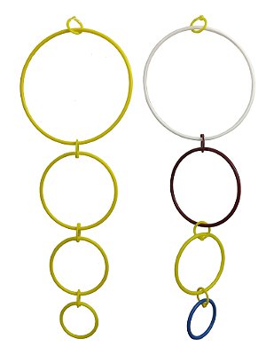 Argola Plástica Jel Plast Para Passáro Manso Ref. 1043