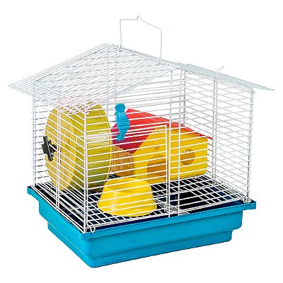 Gaiola Hamster Jel Plast 1 Andar Desmontável Ref. 615