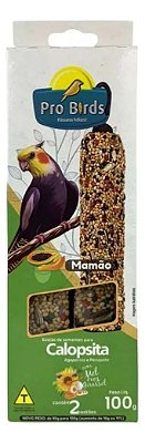 Bastão Calopsita Pró Birds Mamão 100g