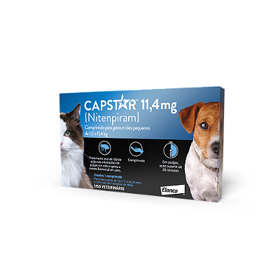 Antiparasitário Elanco Capstar Cão e Gato 11,4mg