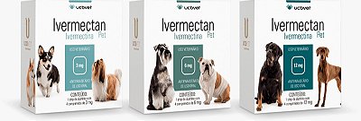 Endectoparasiticida UCBVet Ivermectan Pet 4 Comprimidos