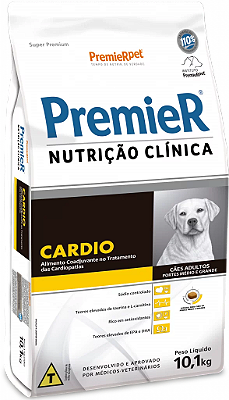 Ração Seca Premier Nutrição Clínica Porte Médio e Grande Adulto Cardio 10,1kg