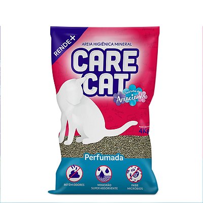 Areia Higiênica Care Cat Perfumada 4kg
