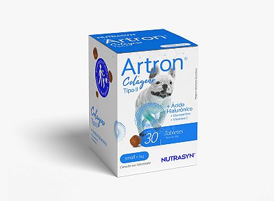 Suplemento Nutrasyn Artron Colágeno Tipo II Small 5kg 30 Tabletes