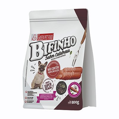 Bifinho Green Pet Food sabor Calabresa