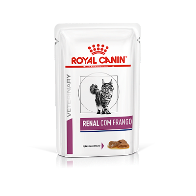 Alimento Úmido Sachê Royal Canin Veterinary Feline Renal Com Frango
