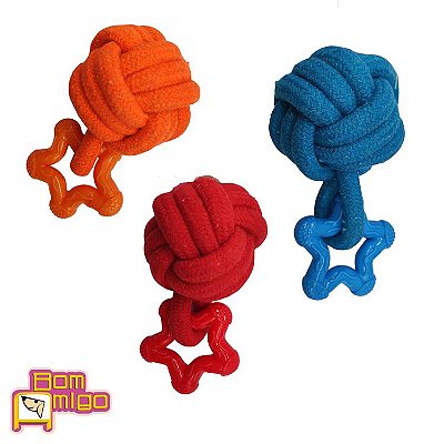 JW3076 Brinquedo Bom Amigo Dog Corda Bola Star