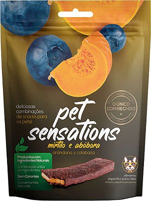 Bifinho Recheado Pet Sensations Cães sabor Mirtilo e Abóbora