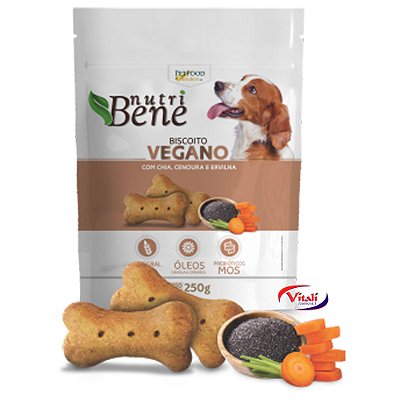 Biscoito NutriBene Vegano sabor Chia, Cenoura e Ervilha 250g