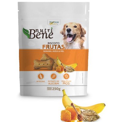 Biscoito NutriBenne Frutas sabor Banana, Aveia e Mel 250g